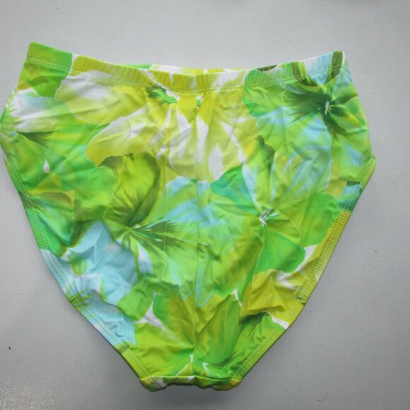 Liz Claiborne Green Tropical 2 Pc Tankini - NEW - Picture 8 of 9
